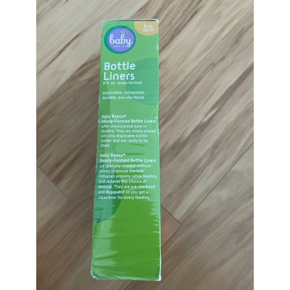 NEW Baby Basics Bottle Liners Feeding 100 Liners 8oz compare to Playtex Drop-ins - Picture 4 of 6